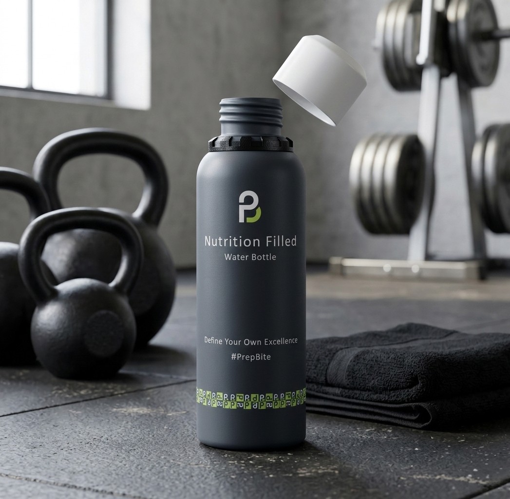 PrepBite branded bottle design