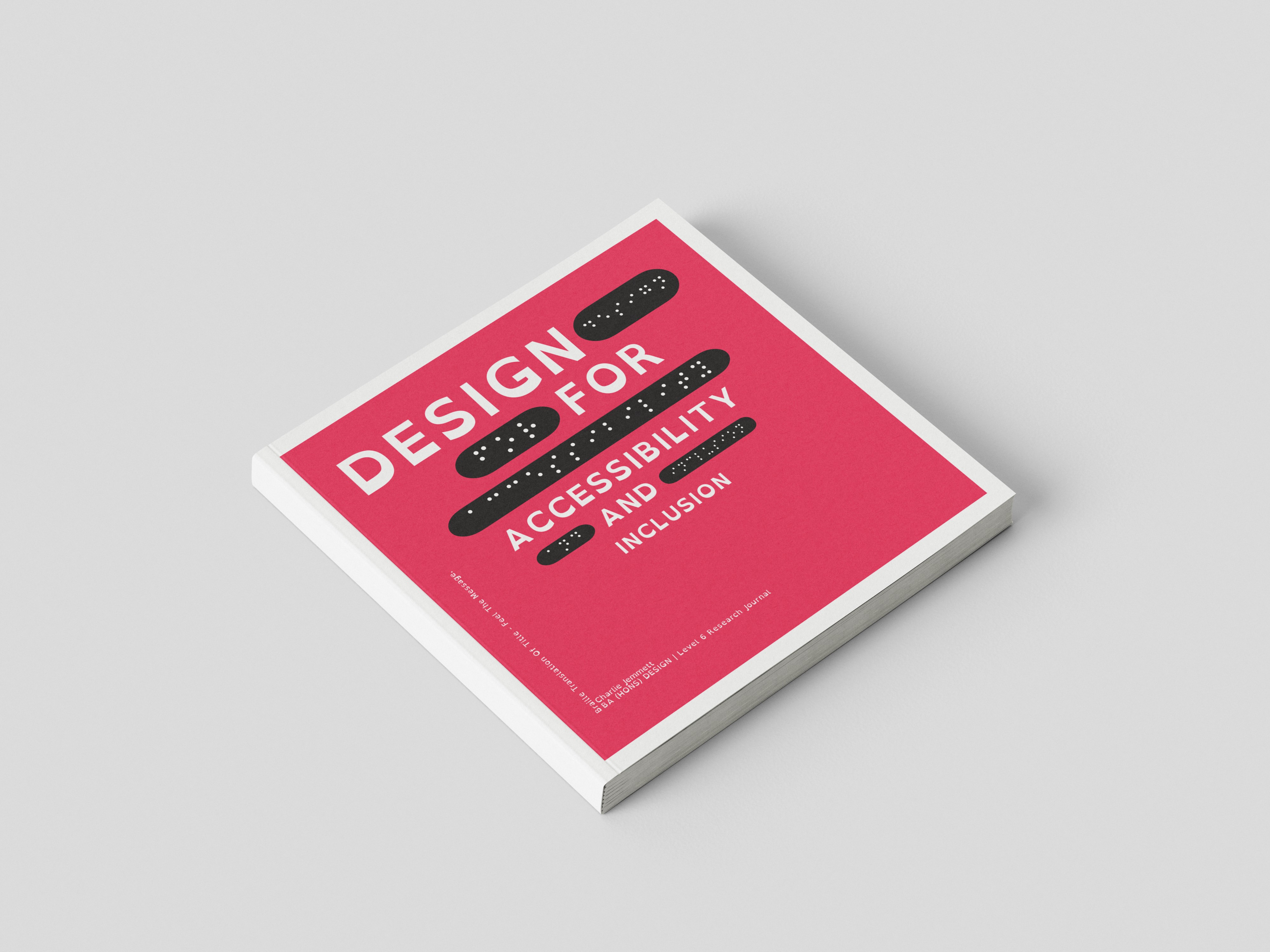 Ba (Hons) Dissertation — Design for Accessibility and Inclusion book cover