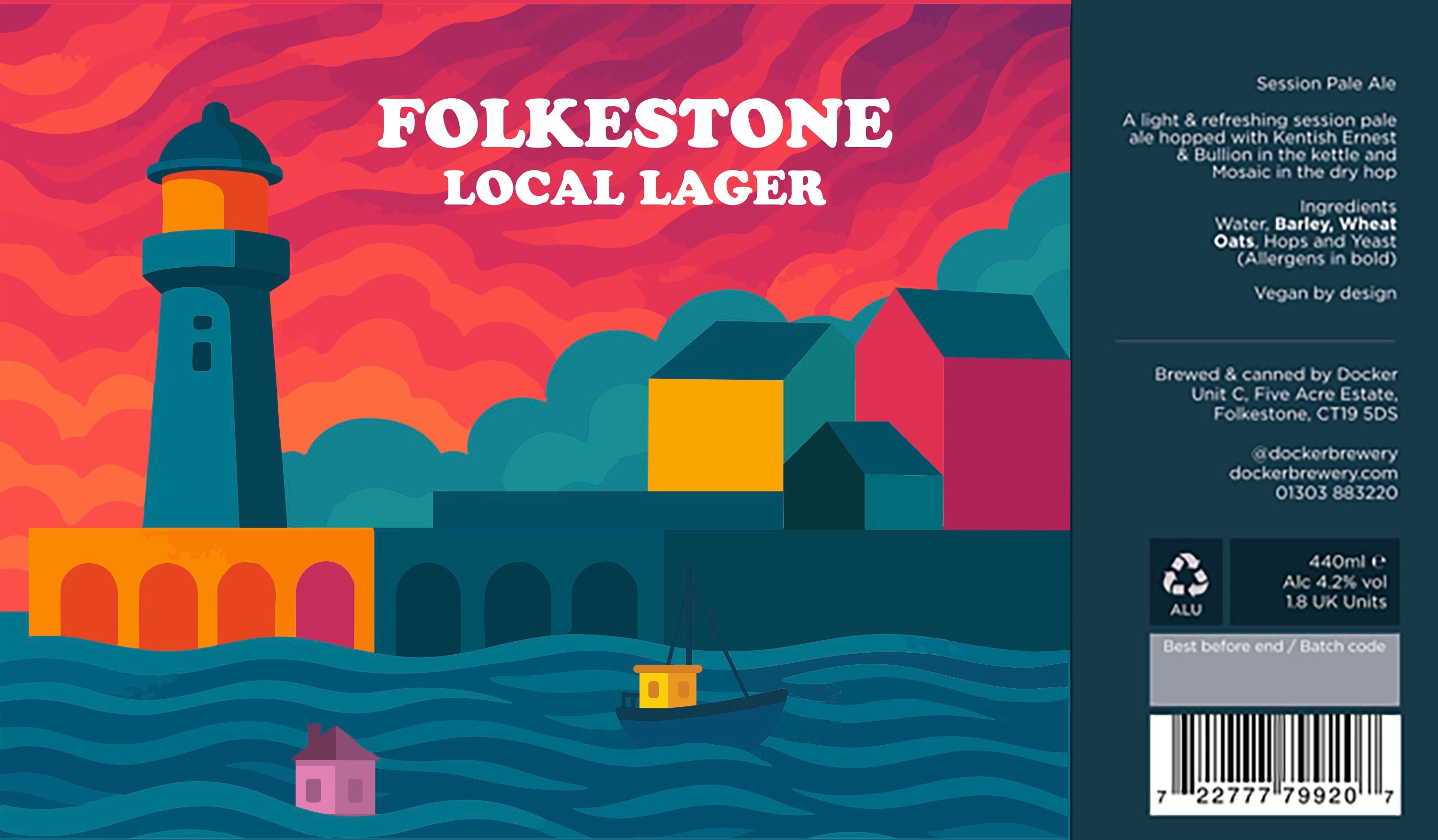 Beer Label Flat Design