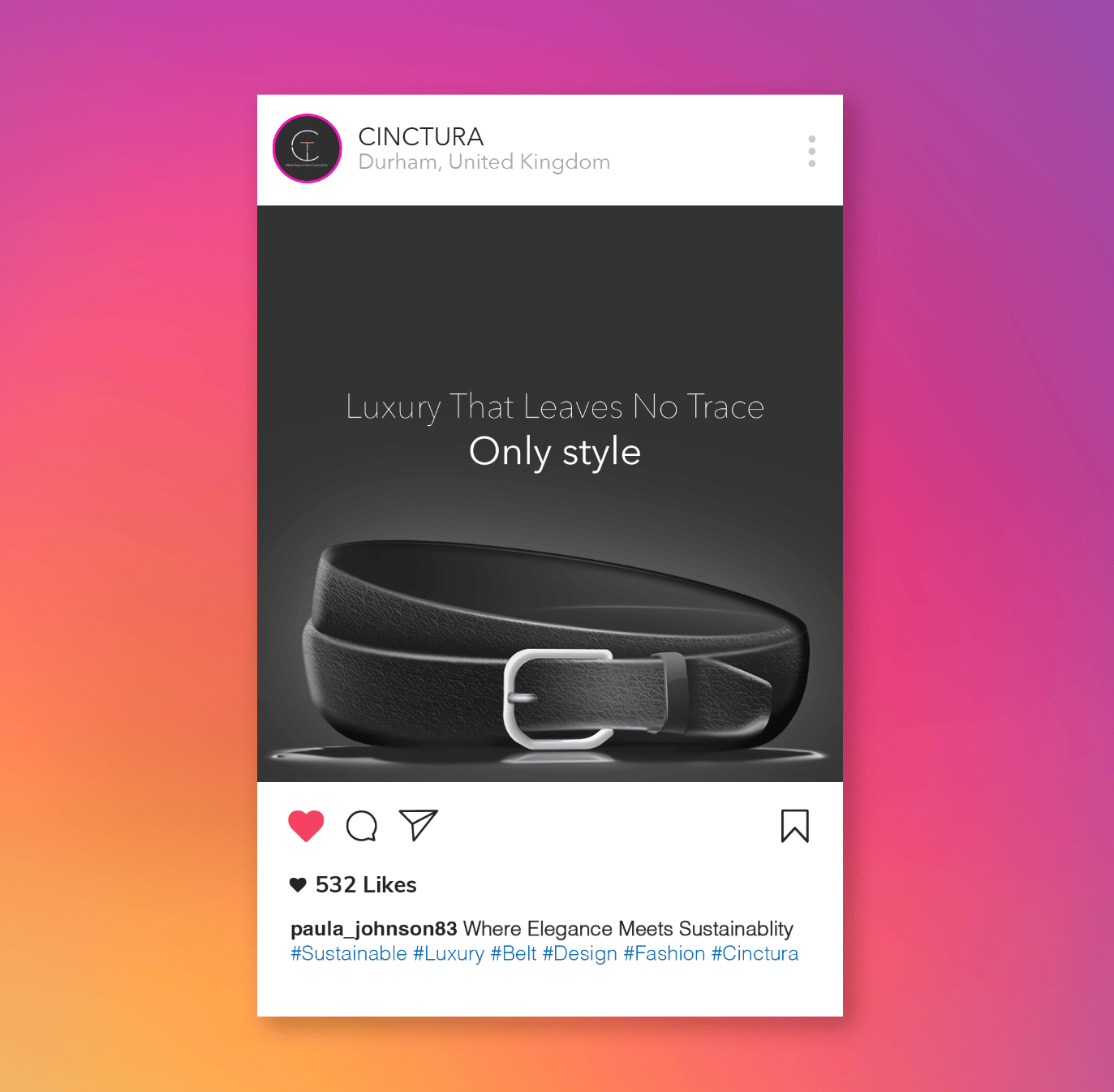 Cinctura Social Media — Black