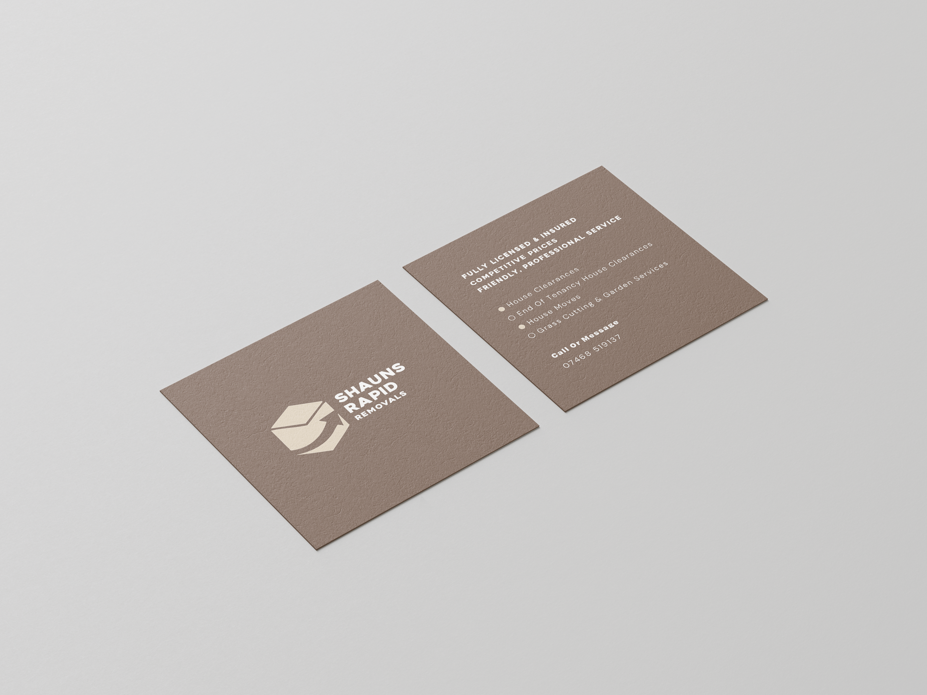 Shauns Removals — Business Card Design