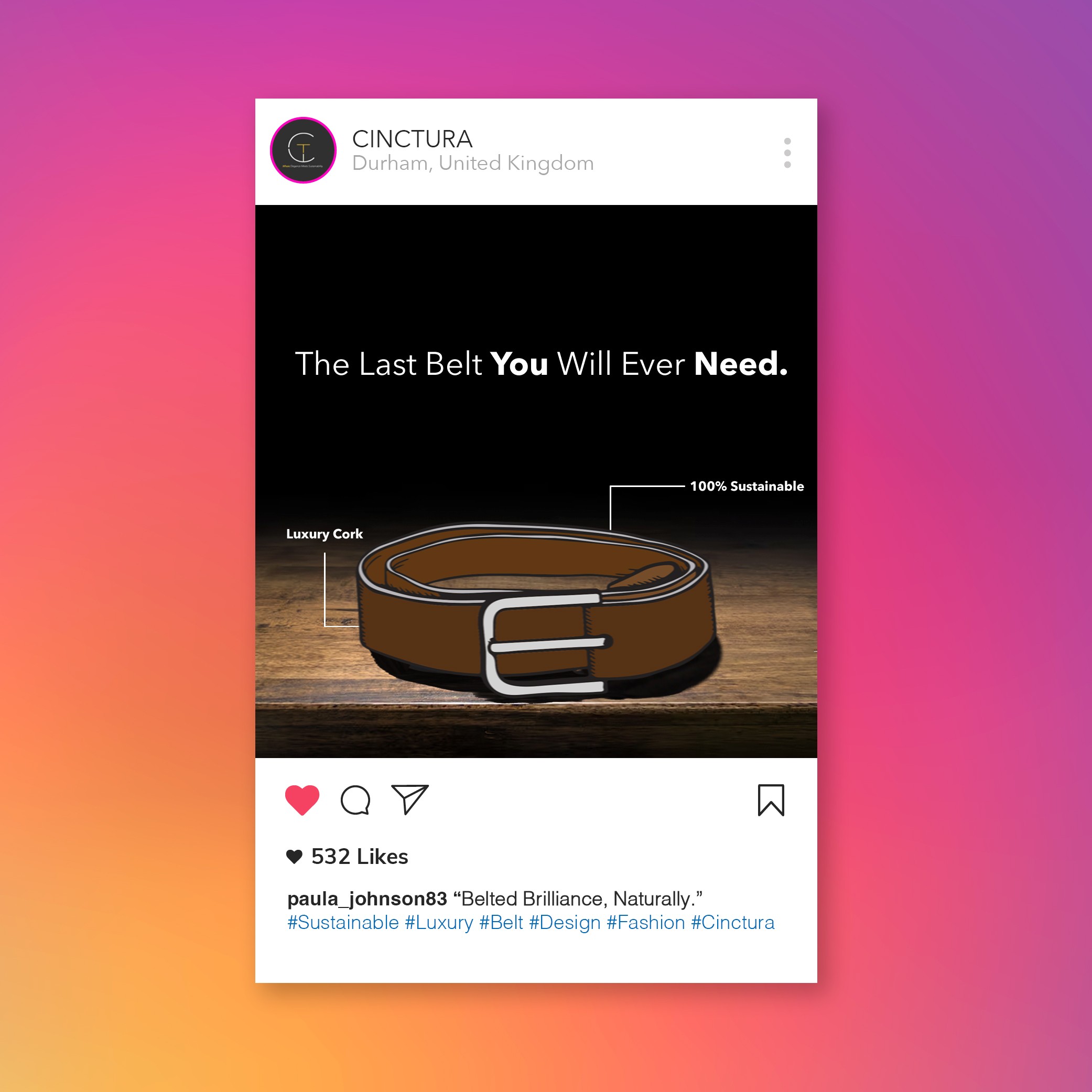 Cinctura Social Media — Brown